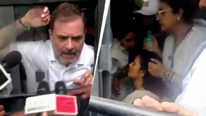 MPs including Rahul Gandhi detained after cops blocked INDIA bloc protest
