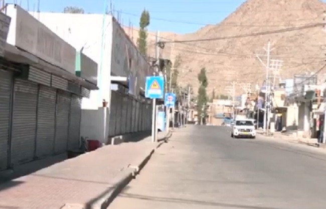 Security personnel are deployed in Leh