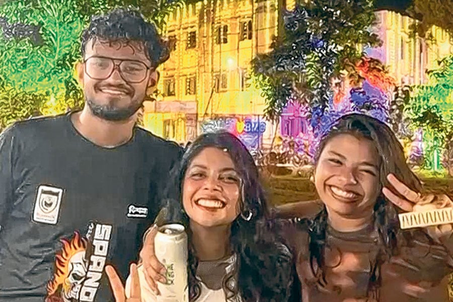 Medical students at Burdwan Medical College fest