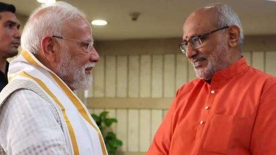 Narendra Modi and CP Radhakrishnan