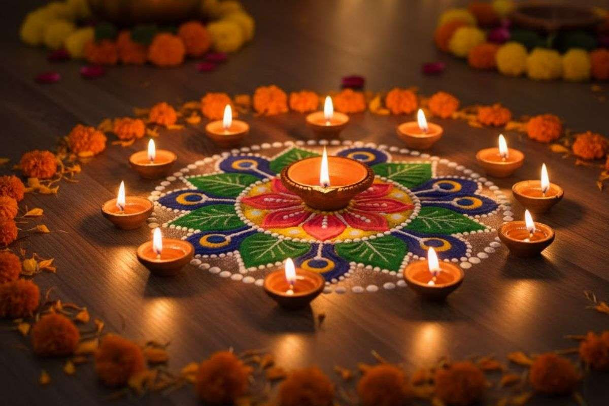 Small Rangoli Design For Diwali