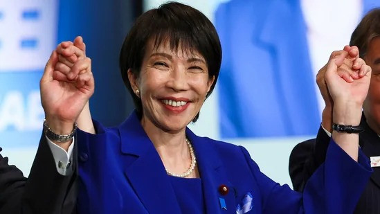 Newly-elected leader of Japan's Liberal Democratic Party Sanae Takaichi