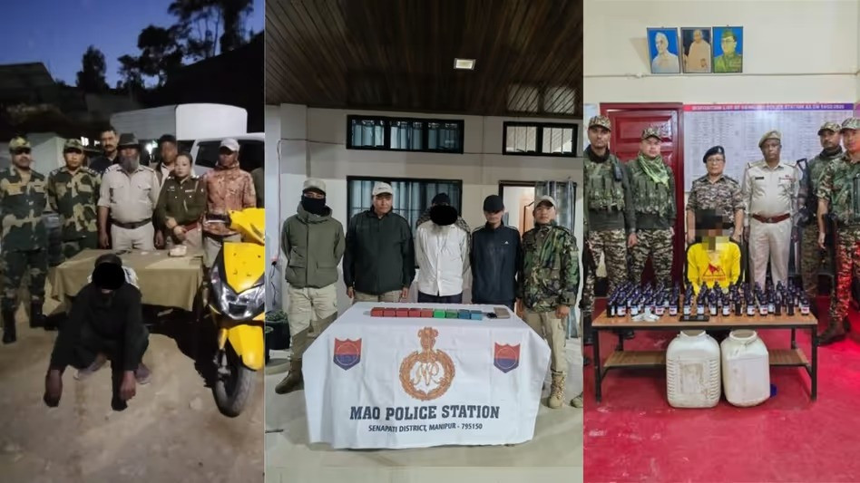 Manipur police arrest three in major drug bust
