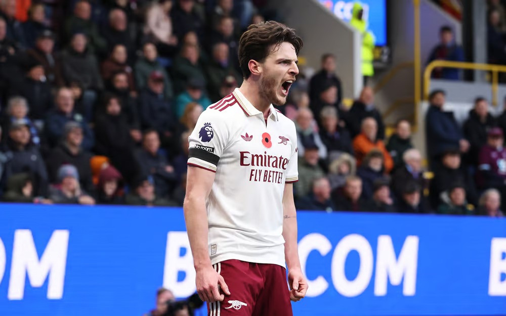 Declan Rice; Burnley 0-2 Arsenal