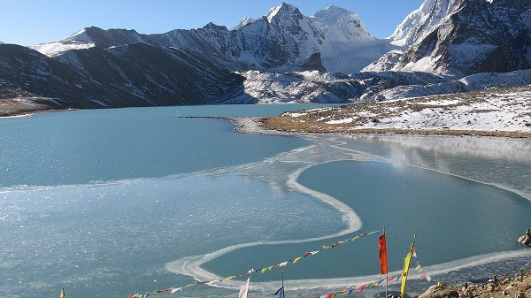 Gurudangmar Lake in North Sikkim