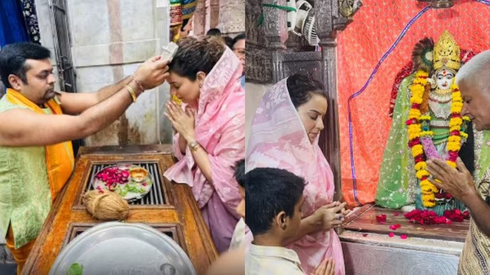 Kangana Ranaut visits Dwarkadhish temple