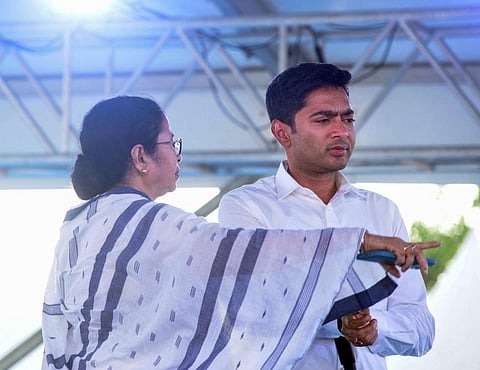 Mamata Banerjee and Abhishek Banerjee