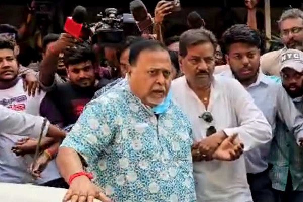 Partha Chatterjee on his way home.