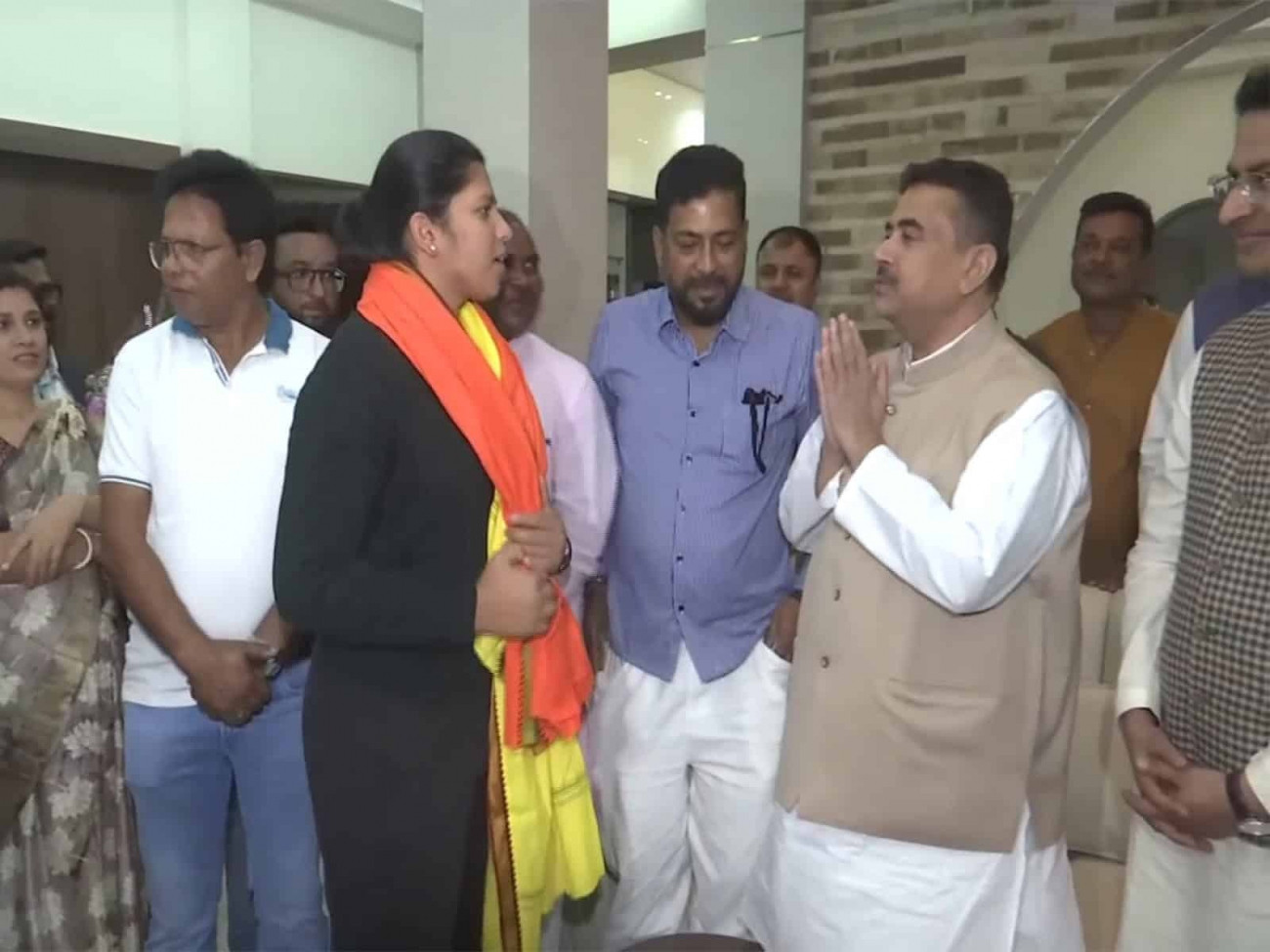 Suvendu adhikari and richa (symbolic picture)