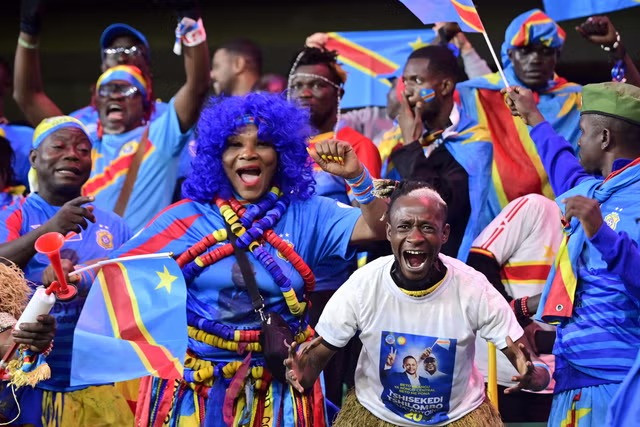 Democratic Republic of Congo fans celebrate