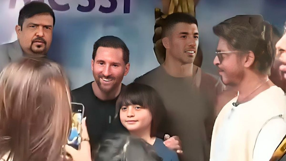 Shah Rukh Khan & Abram Meet Lionel Messi in Kolkata