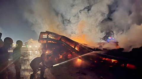 Agra-Etawah-Kanpur six-lane highway  Accident