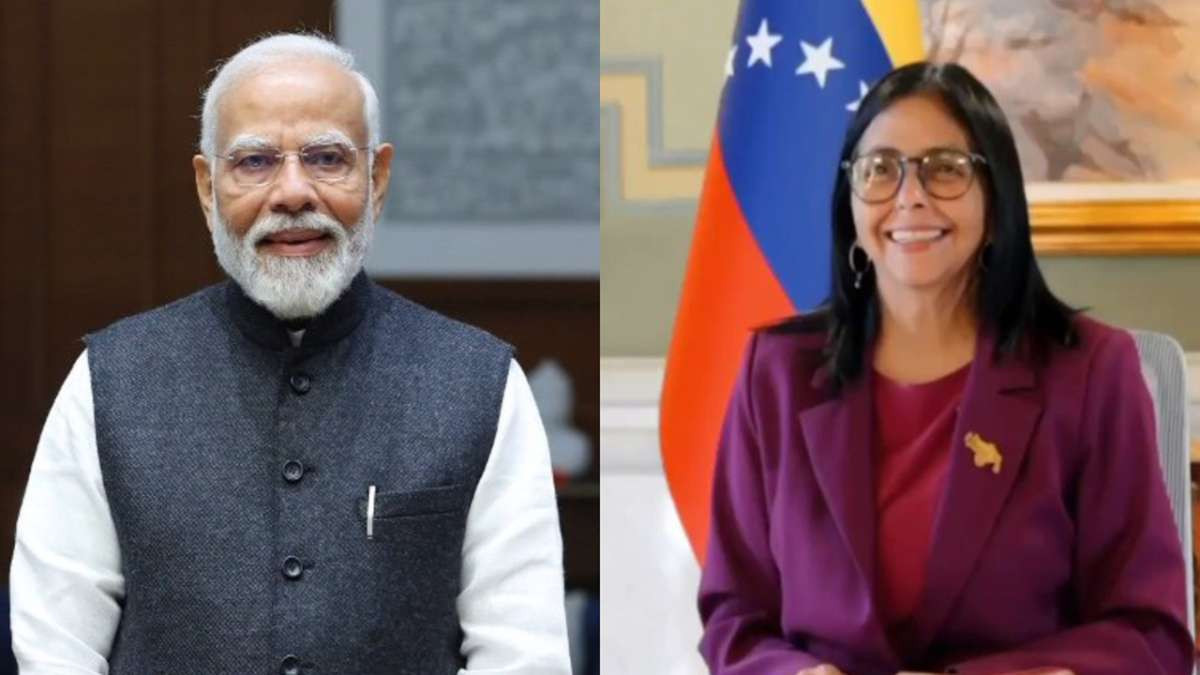 PM Modi, Venezuelan Acting President Rodriguez