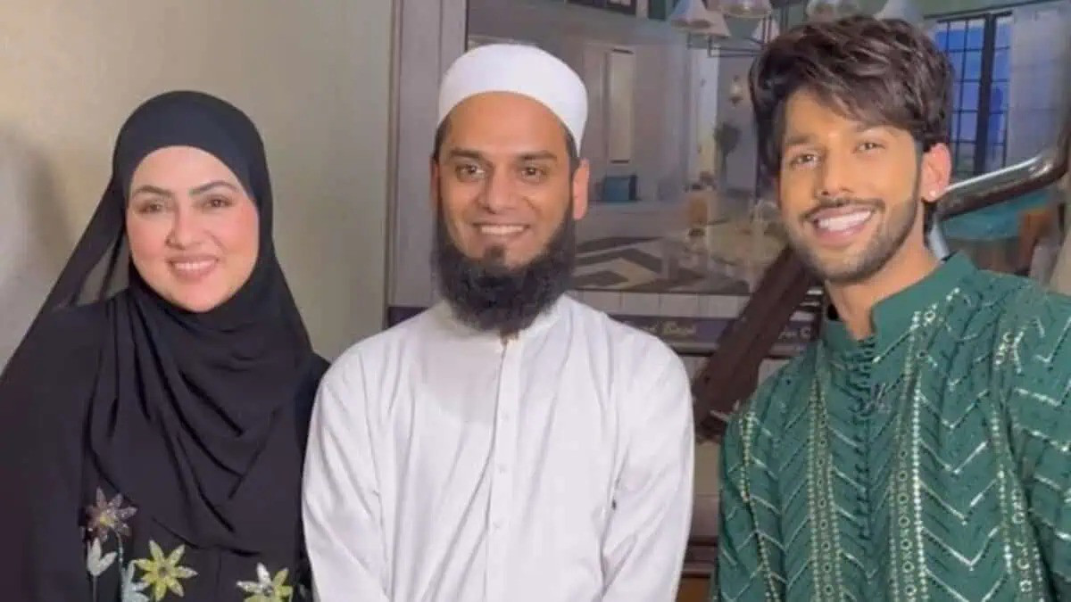 Sana Khan, Mufti Anas and Baseer Ali
