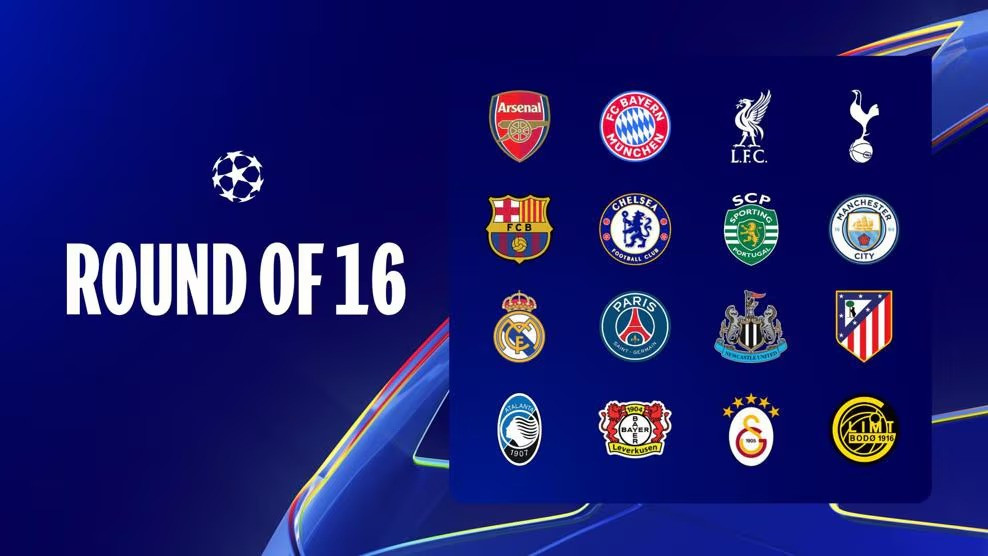 202526 UEFA Champions League round of 16 draw