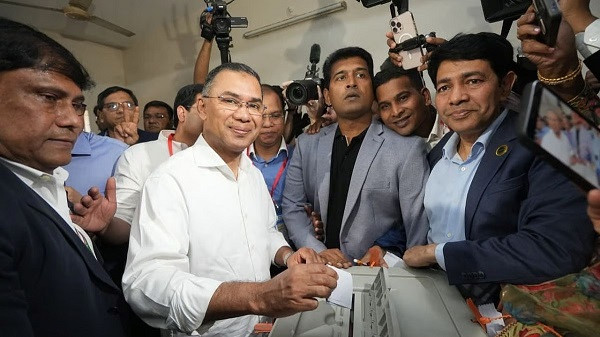 BNP Chairman Tarique Rahman Casts Vote