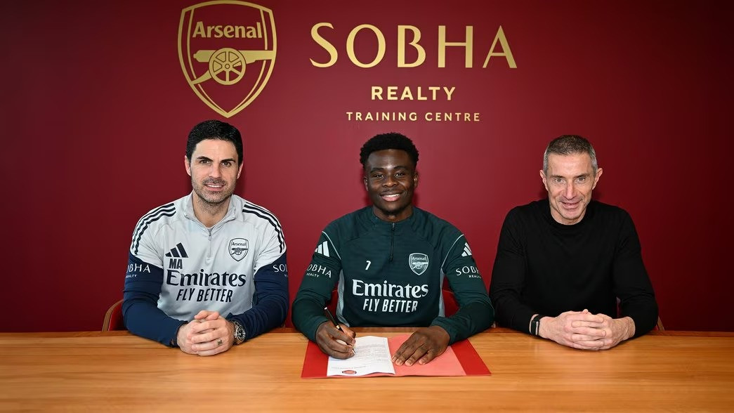 Bukayo Saka has committed his future to Arsenal until 2030