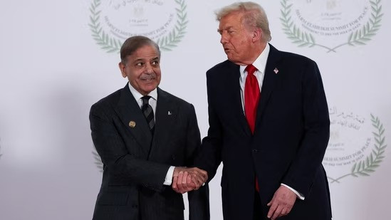 US President Donald Trump and Pakistani Prime Minister Shehbaz Sharif
