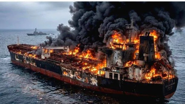 Drone Attack By Iran On US-Owned Oil Tanker