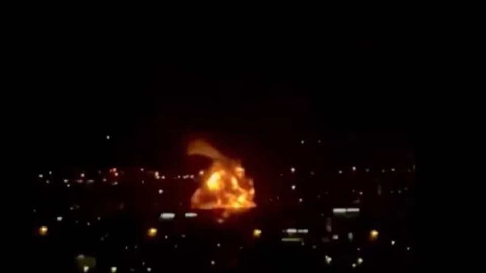 Massive Fire Near Dubai Airport After Iranian Drone Strike