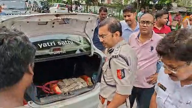 Rupees 25 Lakh Seized from App Cab in Newtown