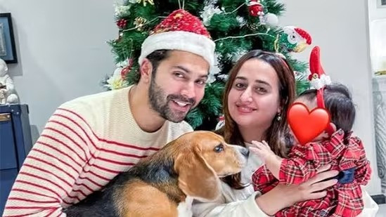 Varun Dhawan with family