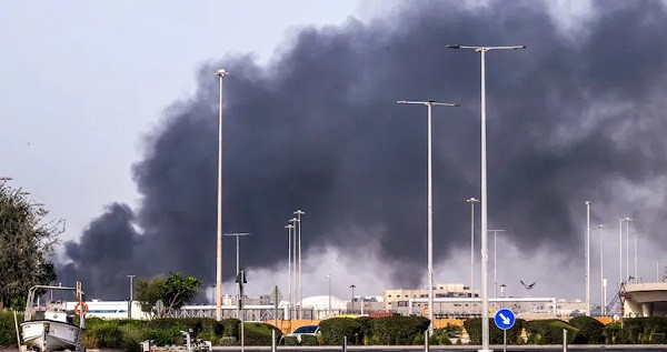 Falling Missile Debris In Abu Dhabi
