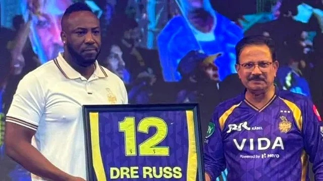 KKR Retire Jersey Number 12 as a Tribute to Andre Russell