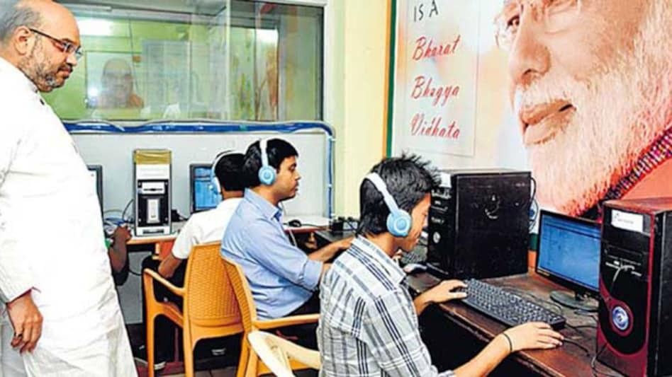 Amit Shah in BJP War Room