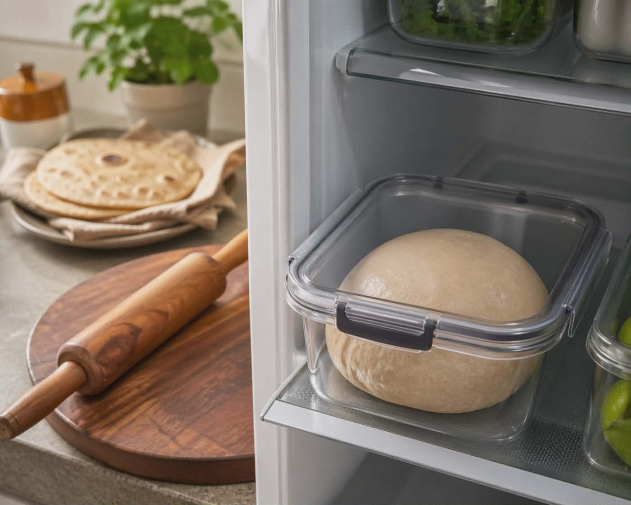 Atta Dough Storage Soft Roti Tips