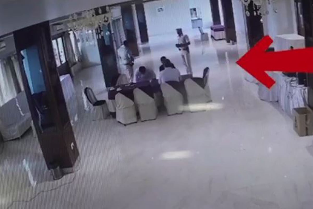 A clip from a video released by the Trinamool.