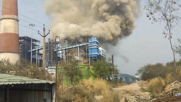Explosion at a power plant in Chhattisgarh's Sakti District