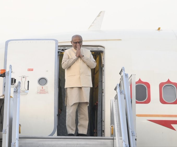 Vice President Radhakrishnan leaves for Sri Lanka visit