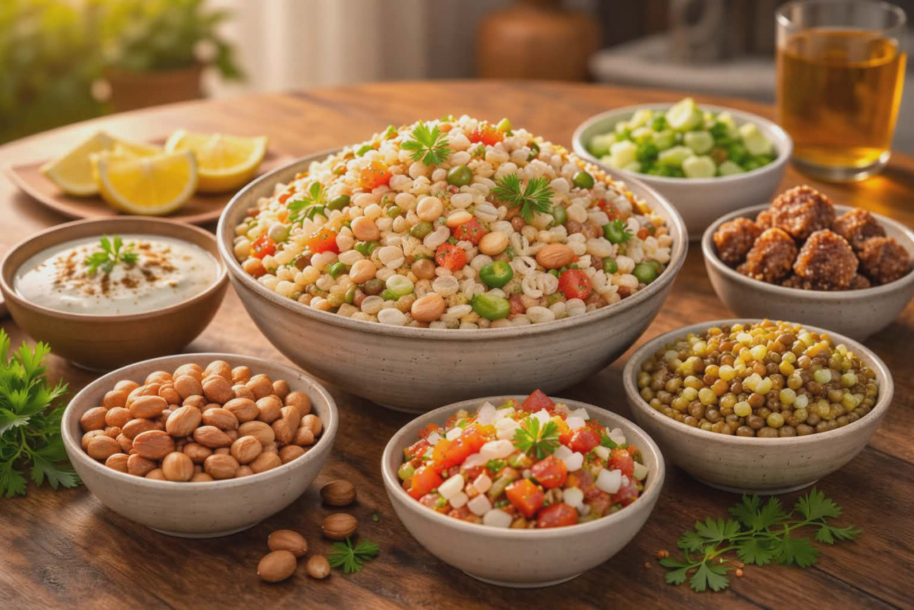 Healthy Muri Snack Bowl Evening Nutrition Concept