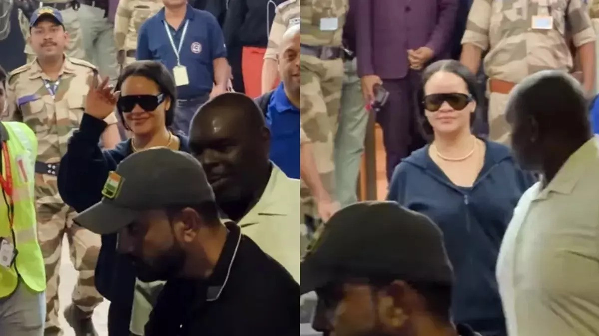 Singer Rihanna Arrives in Mumbai, Greets Fans