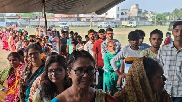 Tension in Domkal on Polling Day