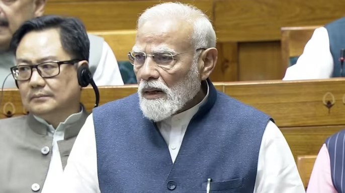 PM Modi speaks in Lok Sabha