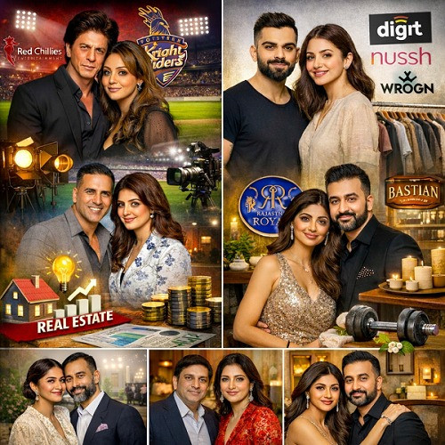 Bollywood Power Couples Business Collage