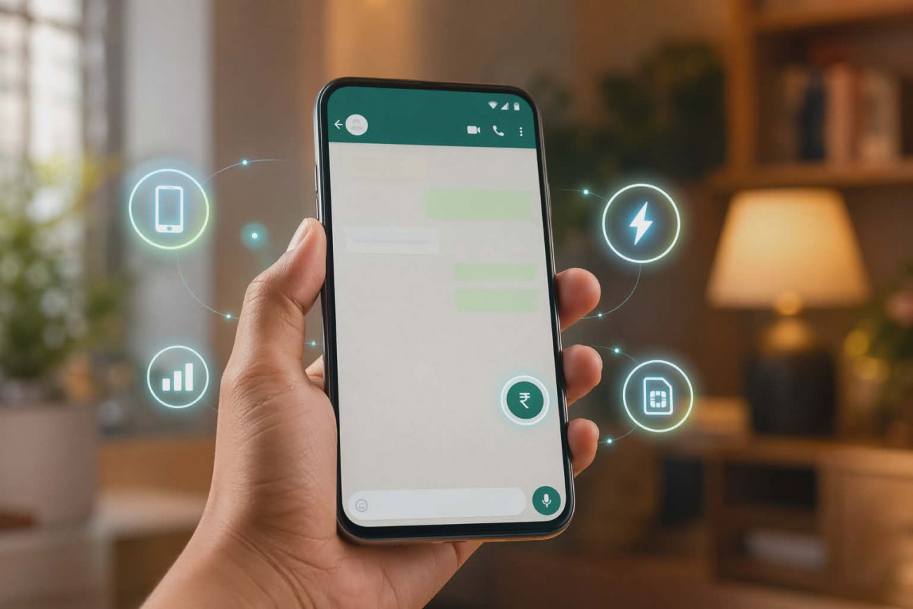 WhatsApp Mobile Recharge Feature