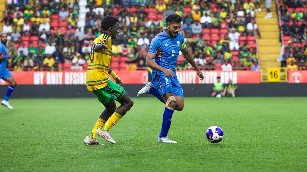 Indian football team lose 2-0 to Jamaica