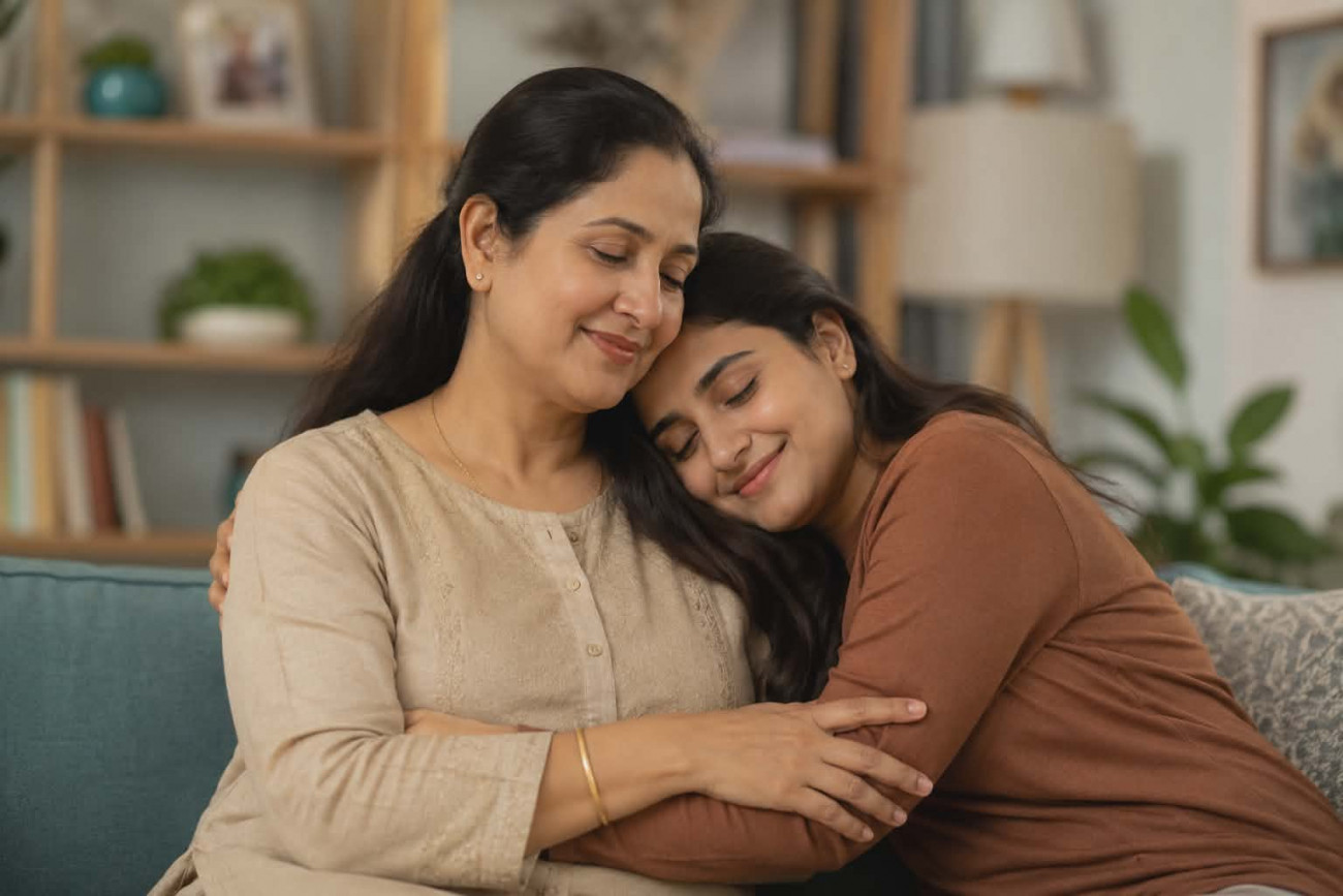Mother & Daughter Bonding Moment
