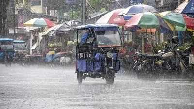 Rain in various parts of Kolkata