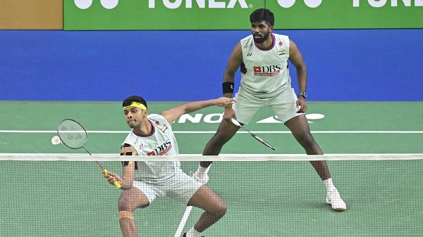 Satwiksairaj Rankireddy (right) and Chirag Shetty (left)