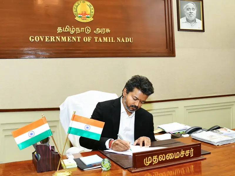 Tamil Nadu Chief Minister C Joseph Vijay