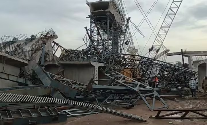 Under-Construction Bridge Collapses In UP During Storm