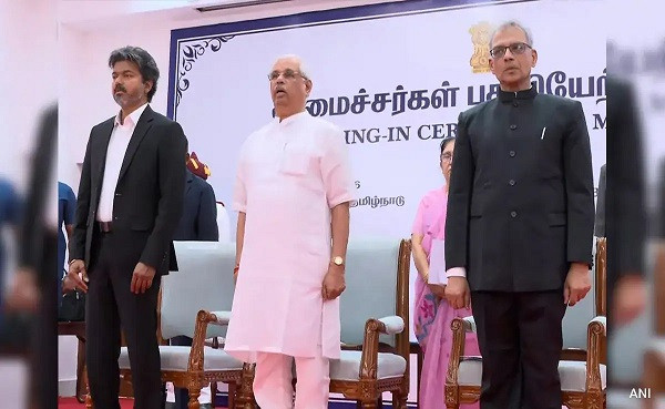 Tamil Anthem Position Sparks Fresh Outrage At TVK Government's Oath Event