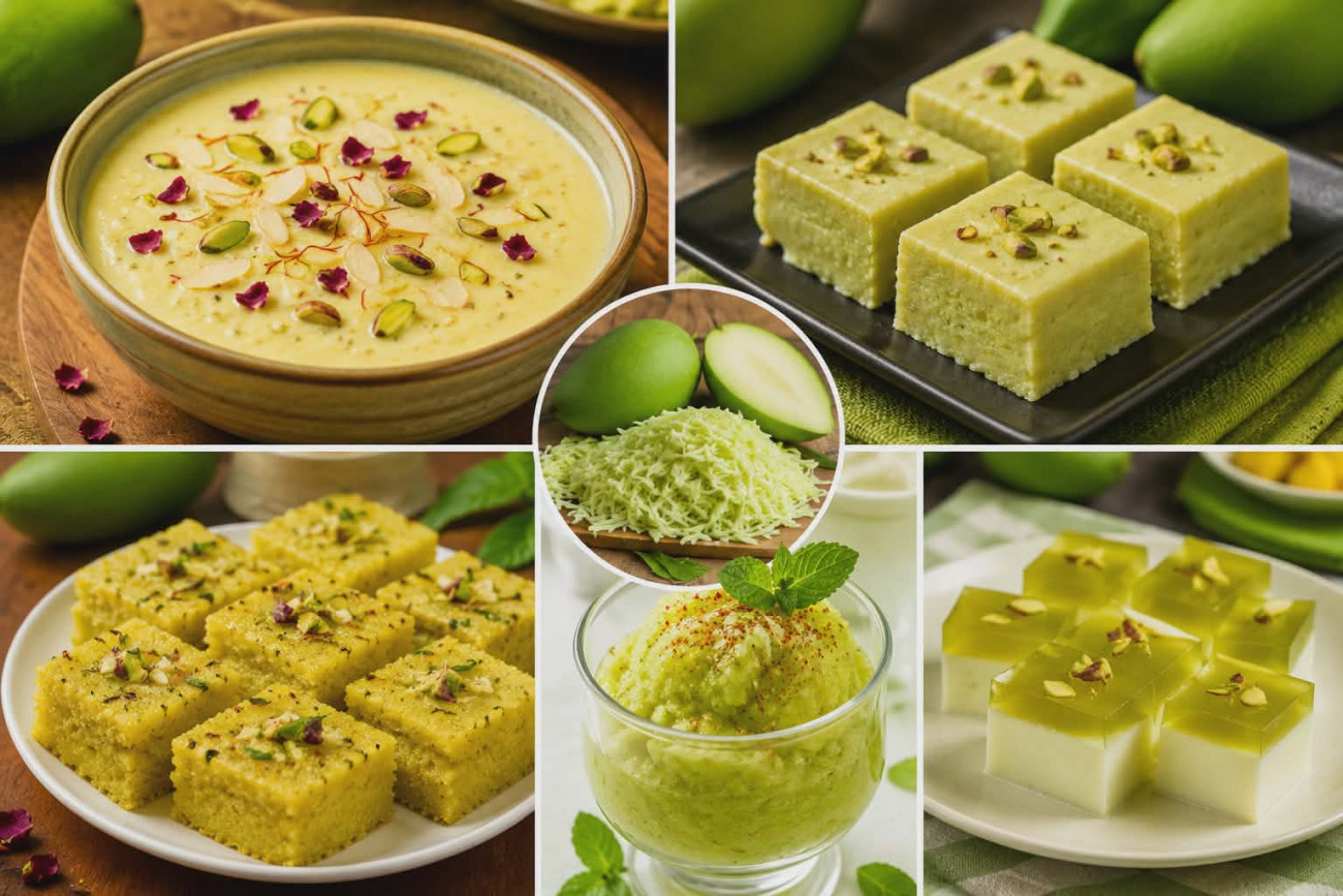 Raw Mango Dessert Platter