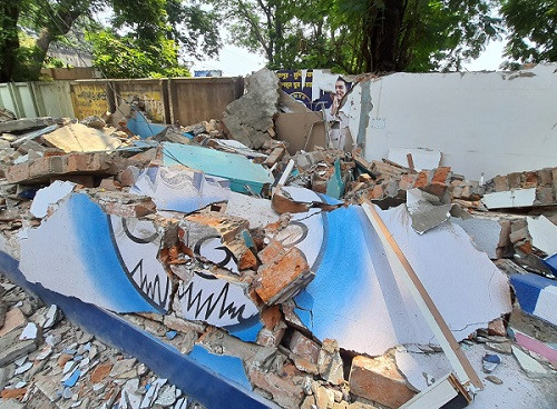 Berhampore Trinamool office demolished