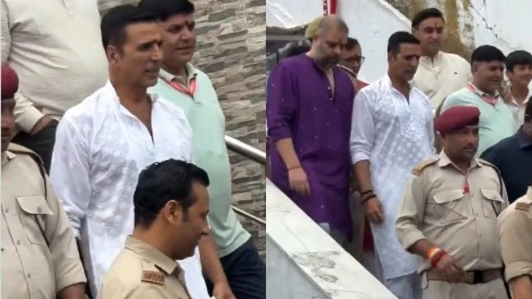 Akshay Kumar visted Vaishno Devi amid heavy security
