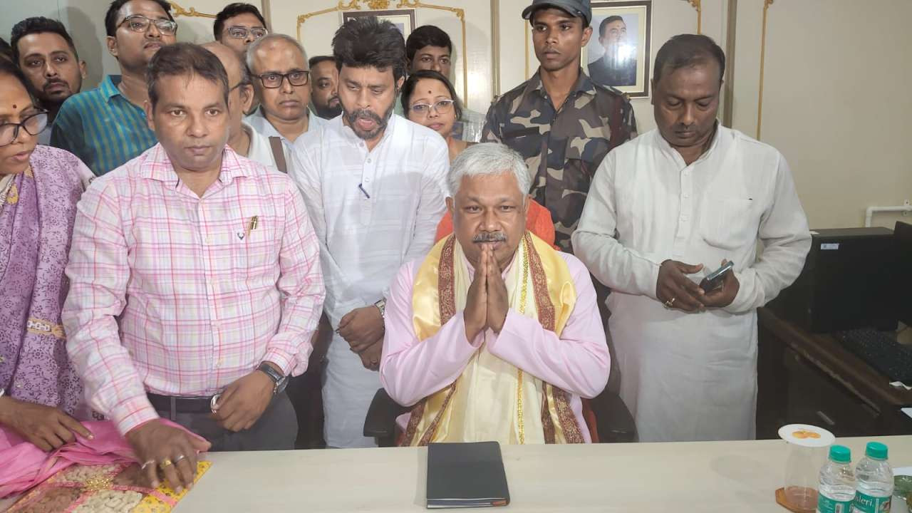 Dipak Barman at Bikash Bhavan